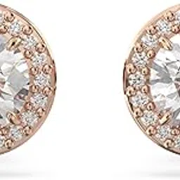 swarovski Constella Stud Earrings, Round Cut, White, Rose Gold-Tone Plated - Women's-picture-58