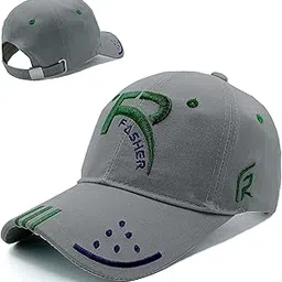 FASHER Fashionable 3D Embroidered Cotton | Adjustable Strap | Baseball caps for Men | Stylish FR Baseball Caps for Men | Embroidered Cotton | for Men-picture-16