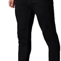 zaysh Men's Regular Fit Jeans, Blue, Mid Rise, Size 28, Cotton Blend, Straight Leg, Classic Style, 4 Deep Pockets-picture-32