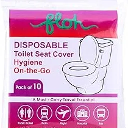 Floh Disposable Toilet Seat Covers | No Direct Contact with Unhygienic Seats | Protects Against Germs For Public Toilets & Travel Essentials | Must Have For Women and Men | Pack of 10 |-picture-50