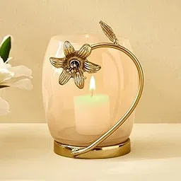 Home Centre Windflower Fabio Aluminium and Glass Votive Candle Holder-picture-11