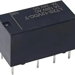 Electronic Spices 120v Ac to 24v Dc 2a 6 Terminal LT2S-12V DC-t Subminiature DPDT PCB Panel Mount Power Relay Pack of 1pcs-picture-30