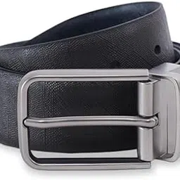 united colors of benetton Men'S Leather Reversible Belt Morven - Matte Gunmetal Buckle | For Formal & Casual Wear | Adjustable Waistband | Ideal For Gifting - S (80Cm)-picture-15