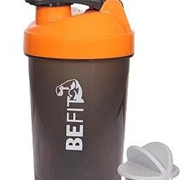 BeFit shaker for gym leakproof gym shaker bottle ideal for Protein, Pre Workout, Bcaas sports bottle Workout water sipper for men (orange)-image-0