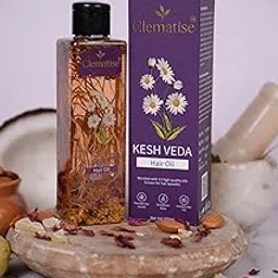 Clematise Kesh Veda Hair Oil, 200ml, Promotes Hair Growth with 11 Natural Oils-picture-55