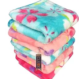 Microfiber Handkerchief, 25 x 25 cm, Multicoloured, Floral Print, Small Size Hanky, For Women, Girl, Kids, Flower Print Handkerchief-image-1