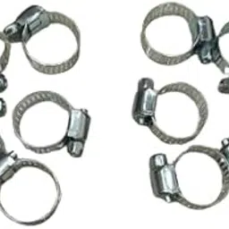 Adjustable Hose Clamps, Metal Wire Pipe Fasteners, 2-Pack-picture-13