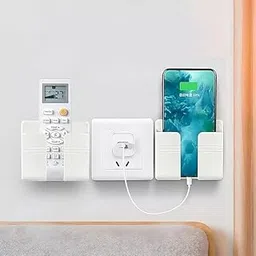 Cross Wall Mounted Mobile Holder Storage Case for Remote, Wall Mount Mobile Stand/Multi Purpose Stand with Hole for Phone Charging (Pack of 5 PCS)-picture-24
