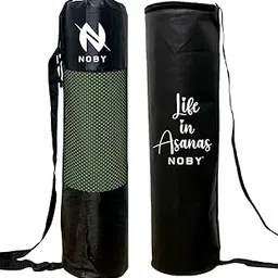 NOBY Yoga Mat Cover Bag for Men and Women, Stylish Breathable, Flexible, Lightweight, Washable Mat Cover, Large Size, 4mm to 6mm Yoga Mat Fit, Water Proof Polyester Yoga Mat Bag Set of 2 (Net & Life)-image-84