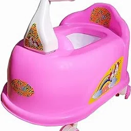 RPC99 Scotty Shape Potty Training seat with Easy Grip Handles, Wheels, Non toxic Material Comfortable seat for 2+ years Kids (Pink)-picture-21