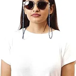 orionz Specs Chain for Men & Women - Spectacle Holder Strap - Mask Chain - 925 Sterling Silver - Semi Precious Beaded - Eye Glass Goggle Hanger Lanyard - Fashion Accessories - Unisex Birthday Gift - 28"-picture-45