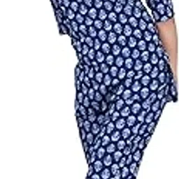 Ganpati Women's Pure Cotton Floral Printed Night Suit Top and Pyjama Set Night Suits for Women-picture-47