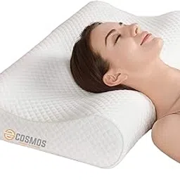 E-COSMOS Memory Foam Pillow, Orthopedic Pillow for Neck Pain Cervical Contour Memory Foam Pillow,Orthopedic Neck Pillow with Washable Cover, Bed Pillows for Side, Back, Stomach Sleepers.-picture-30