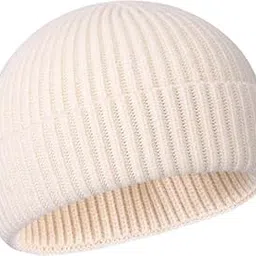 gajraj Swag Wool Knit Cuff Short Fisherman Beanie for Men Women, Winter Warm Hats-picture-19