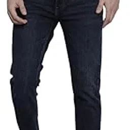 the indian garage co Men's Slim Fit Solid Mid Rise Stretchable Jeans-picture-43