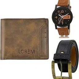 lorem Watch-Artificial Leather Belt & Wallet Combo for Men (Fz-Lr01-Wl24-Bl01)-picture-35