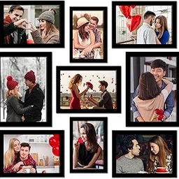 Twinster Photo Frame For Wall Set of 9 Black Picture Frames For Home Decoration, Wall Decor EcoSeries -Size -6x8,5x7, 4x6 Inches,Medium Density Fibreboard;Synthetic Wood;Plexiglass, Rectangular (9)-picture-29