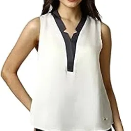 allen solly Women's Polyester Solid Formal Regular Fit Top-picture-23