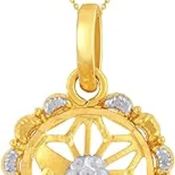 malabar gold & diamonds Yellow Gold Pendant for Women 22k | 22 kt (916) BIS Hallmark Gold Pendant for Women & Girls | 22 Karat Gold Jewellery for Birthday, Wedding, Anniversary & Diwali Gift-picture-11