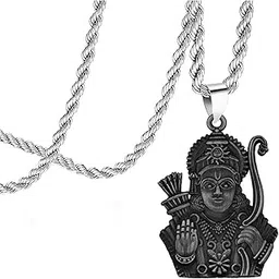 m men style Lord Jai Shree ram Hindu God Pendant For Men Women Stylish And Fashionable Vishnu Metal Locket For Good Health And Wealth SPn 202419-picture-23