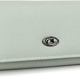 lady quinton Women's Tri-Fold Wallet with Multiple Card Slots, Premium Faux Leather (Mint Green)-picture-40