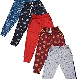Kids Cotton Track Pants/Lowers/Pajama for Baby Boys and Girls Pajamas | Pack of 5-picture-55