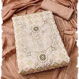 pandadi saree Pandadi Women's Dress Material Suit - Modal Print with Handwork and Chanderi Dupatta-picture-49