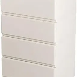 JEJ Astage Decorativo Wall Mounted Storage Chest, Wide, 4 Tiers, White, Made in Japan, W21.3 x D16.4 x H33.9 inches (54 x 41.7 x 86.1 cm)-picture-46