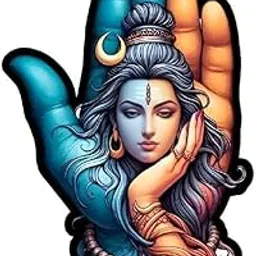 Gift Me Bazar Shiv Shakti Wooden Fridge Magnet Devotional Gift and Decorations | Ardhanariwara The Lord Shiva Fridge Magnet | Home & Office Decor | Religious Gift Items-image-15