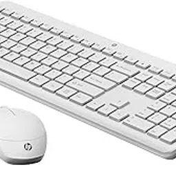 HP 230 Wireless Keyboard and Mouse Combo, 2.4GHz USB dongle, 1600 dpi, Windows PC Compatible, Full-Size Keyboard with Numeric pad, 12 Function Keys, 1-Year Warranty, 0.56 kg, White, 3L1F0AA-image-47