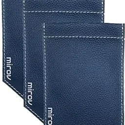 mirov Pocket Square Holder, Combo Pack of 3 | Ultra Slim, Stylish and Compact Pocket Square Organizer for Men's Suit and Formal Attire | Blue-Blue-Blue image 1
