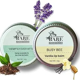 Bare Necessities Assorted Lip Balms | Organic Beeswax & Shea Butter Lip Balm & Hemp Seed Mango Butter Lip Balm | Moisturizing Lip Balm for Dry Chapped Lips | Travel Size | 10g (Pack of 2)-image-36