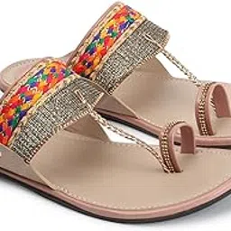 shenellfashion Kolhapuri Chappals for Women, Ethnic Slippers and Fashionable Sandals-picture-33
