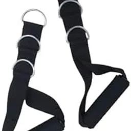 ENINE Rubber Multifunction 3D Ring Grip Triceps Rope Resistance Bands Handle for Cable Machine Attachments, Gym LAT Pulldown Exercise-picture-20