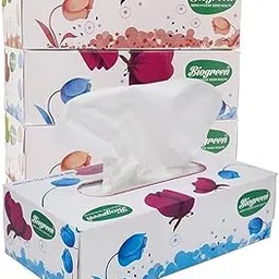 Biogreen So Soft Facial/Face Tissues 100 Pulls Per Box - Pack of 6-image-48