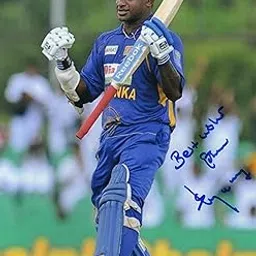 8x10 Inches Original Autographed Photo of Sri Lankan Cricketer Sanath Jayasuriya-image-98