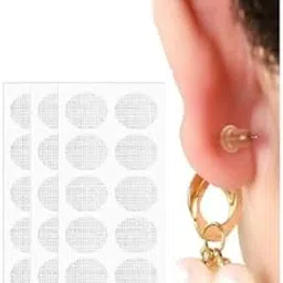 UNVELIS Ear Lobe Tape/Invisible Ear Lobe Support Patch for Pierced Ears - Eliminates The Look of Torn or Stretched Piercings - Protects Healthy Ear Lobes from Tearing (Pack of 40)-picture-29