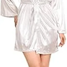 house of elorra Bridal Shining Nightdress Set for Women with Top Shorts & Robe-picture-44