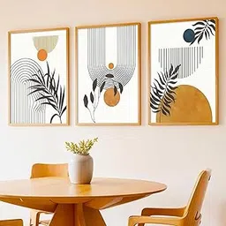 kotart Painting Boho Wall Art Home Decoration Paintings With Frame For Living Room Bed Room Hotel Wall Decor Digital Reprint Set of 3 (13X17 inch)-picture-13