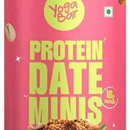 Yogabar Protein Date Bites Minis – 3g Protein each, No Refined Sugar, Dates & Nuts Snack – 200g Pack (10 x 20g)-image-3