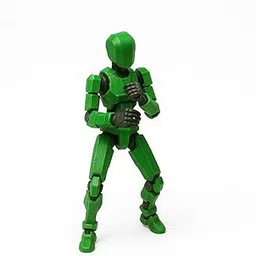 Dummy 13 Action Figure Robot – Fully Articulated Mini Hero Toy for Kids & Adults | Blox Style Stickman Robot Figure | Compatible with Roblox, Transformers, Power Rangers, and More (Green)-picture-22