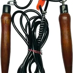 Skipping Rope for Men and Women Jumping Rope With Adjustable Height Speed Skipping Rope for Exercise, Gym, Sports Fitness, Polyvinyl Chlorine (PVC) and wooden Handle-picture-18