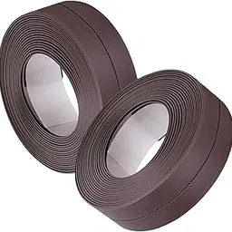 DORMICO Bath & Kitchen Waterproof Caulk Tape Sealant Strip, Mildewproof Tape, PVC Self Adhesive Wall Sealing Tape for Kitchen Sink Bathtub (Pack of 2, Brown)-image-67