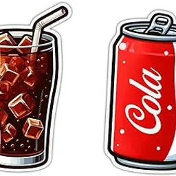 magneverse Cold Drink Glass & Can of Cola Fridge Magnet Set - Premium Acrylic Magnets for Kitchen & Home Decor (Set of 2 Drink Magnet for Fridge)-image-4