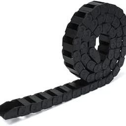 KAMSTEALTH™ Black Plastic Flexible Nested Semi Closed Drag Chain Cable Wire Carrier 1M for for CNC Router Mill and 3D Printer,Wire Carrier Cable (18 X 25)-picture-18