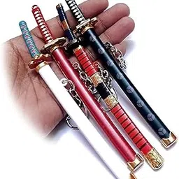 Katana Anime Scabbard Collectable Toy 15cm Keychains | Mini Samurai Key Ring for Car, Bike & Bag | Anime Inspired Gift for Bike - Muiticolour (Pack of 1 pc)-image-9