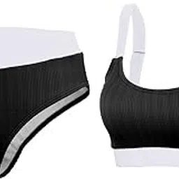 bnf Womens Swimwear Bikini Set Summer Beach Bathing Suit 2Pieces Bra black L-Clothing, Shoes & Accessories - Womens Clothing - Swimwear-picture-15