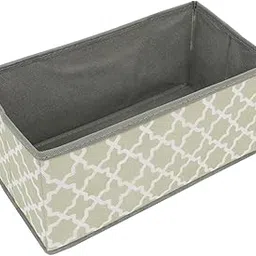 HOKIPO Cupboard Organizer Foldable Storage Basket Bin for Closet Wardrobe, Pack of 1 (AR-3916) image 1
