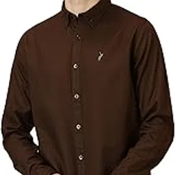 thomas scott Mens | Full Sleeve | Solid | Slim Fit | 100% Cotton | Button Down Collar | Shirts image 1