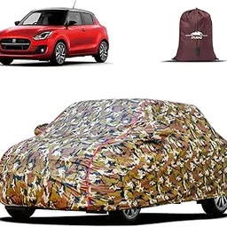 AYSHU Waterproof Car Cover Compatible with Maruti Suzuki Old Swift Dzire | Mirror and Antenna Pockets – All-Weather Protection | Triple-Stitched | Elastic Bottom & Buckle Strap for Secure Fit-picture-15